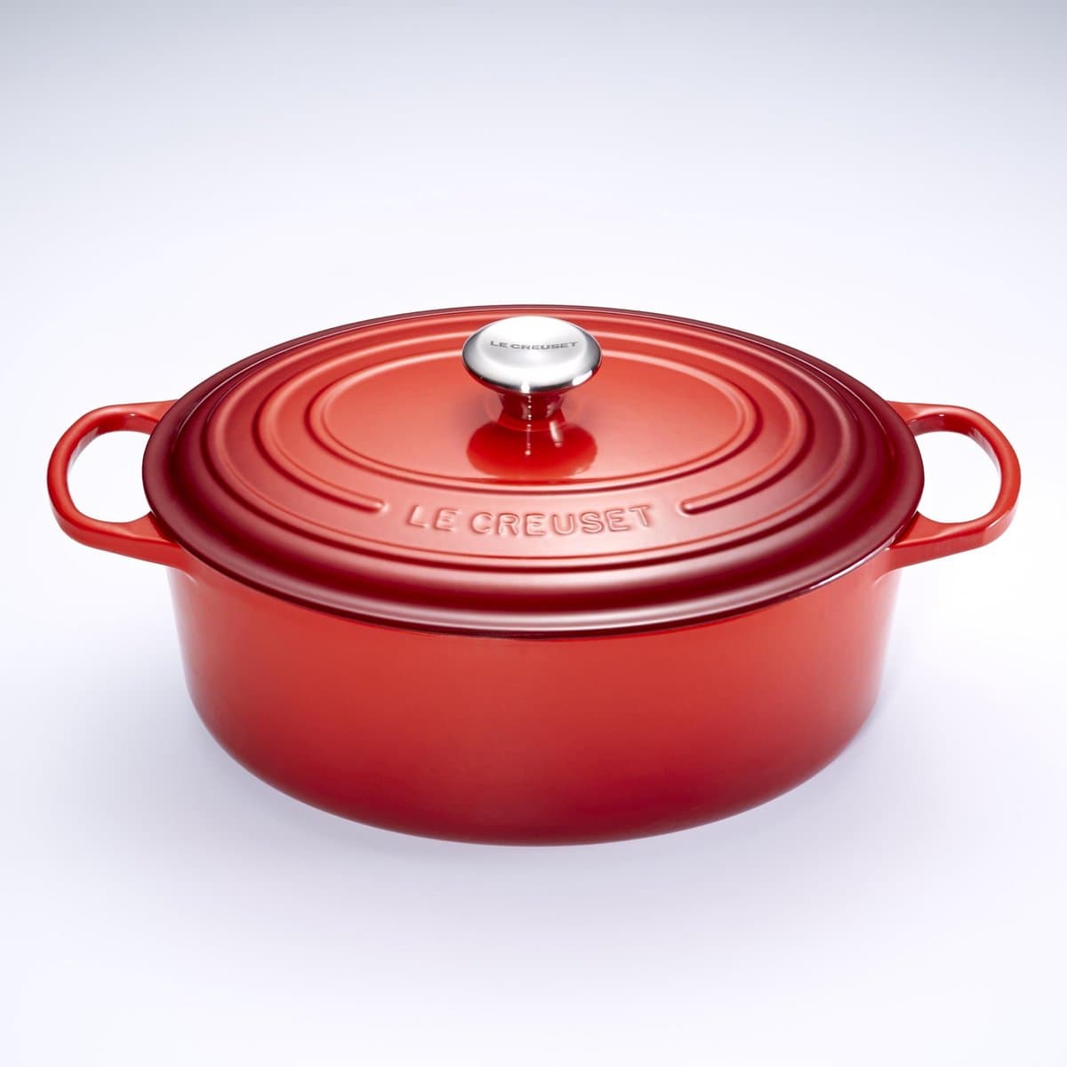 Le Creuset Signature - Braadpan - Ovaal - Kersenrood - 35 cm - 8,9 L - Inductie
