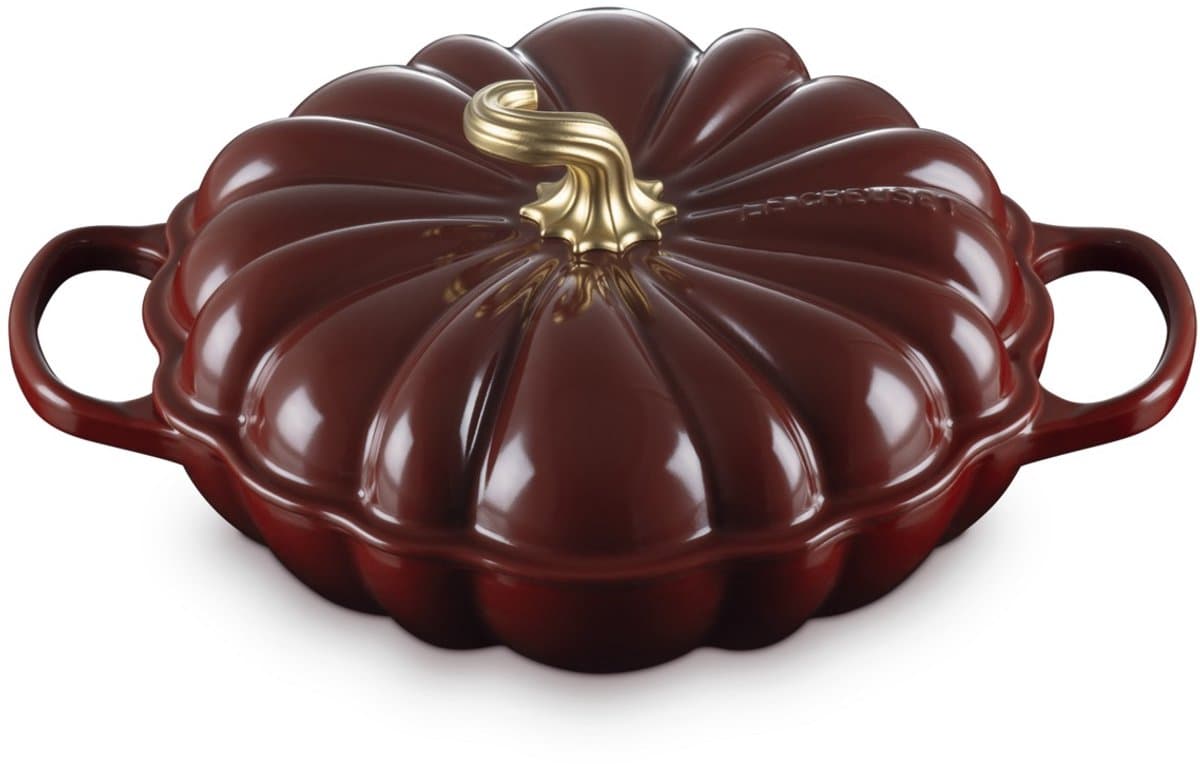 Le Creuset - Braadpan - Campagnard 28 cm - "Pompoen" - in Geëmailleerd Gietijzer - Garnet