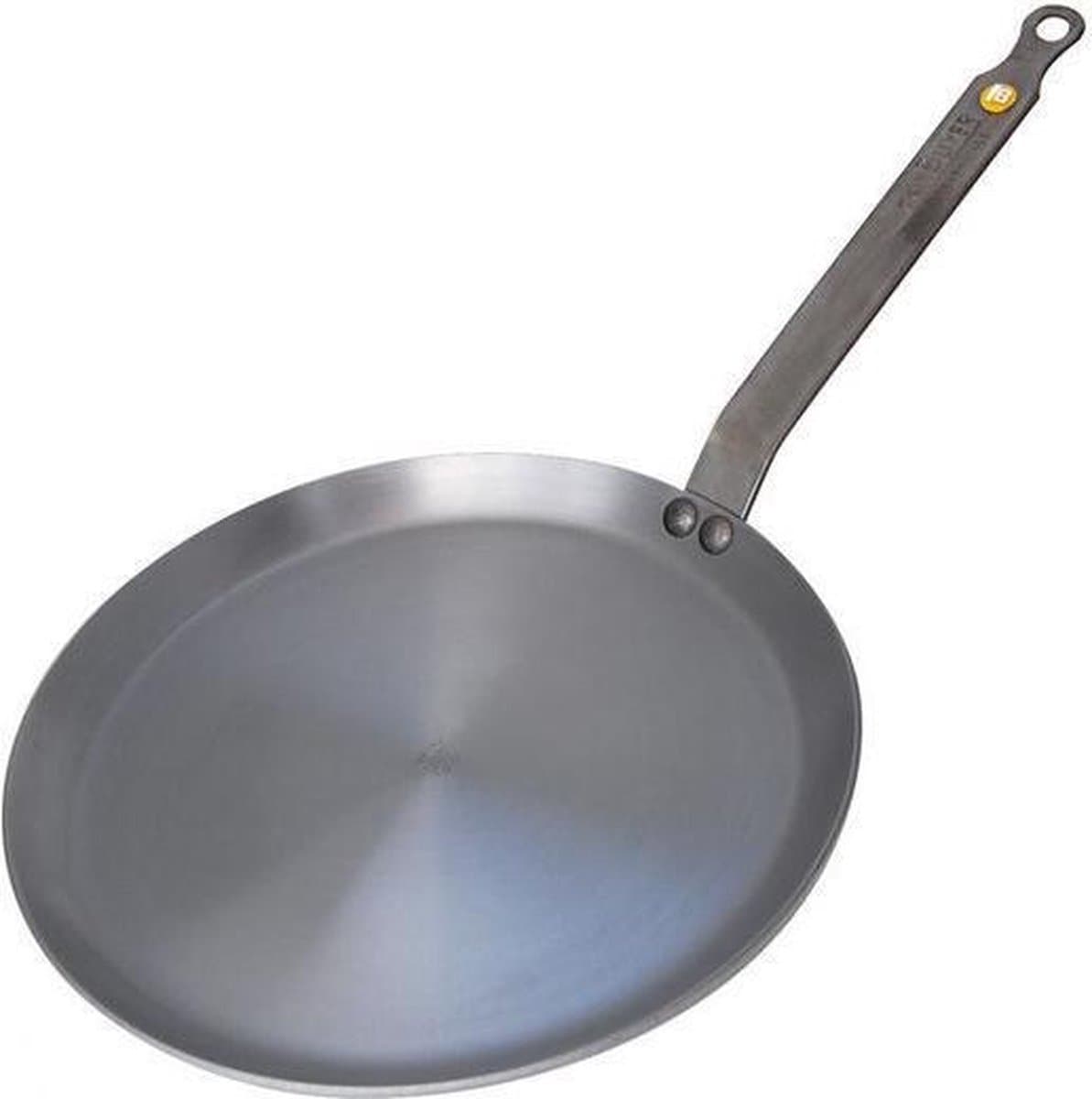 de Buyer Mineral B Pannenkoekenpan 24 cm – Crêpepan – Plaatstaal – PFAS-vrij – Natuurlijk Antiaanbak Effect – Made in France