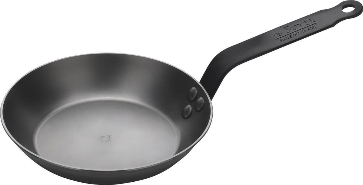de Buyer Mineral B Black Koekenpan 20 cm – Plaatstaal – PFAS-vrij – Professionele Bakprestaties – Inductie Geschikt
