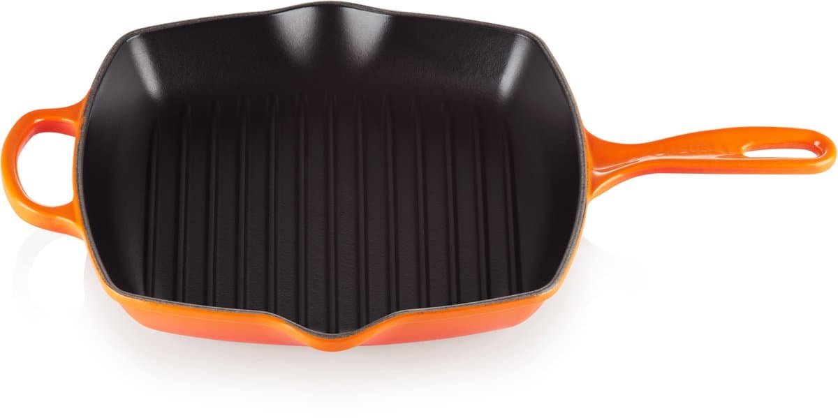 Le Creuset Signature Vierkante Grillpan Oranjerood 26cm