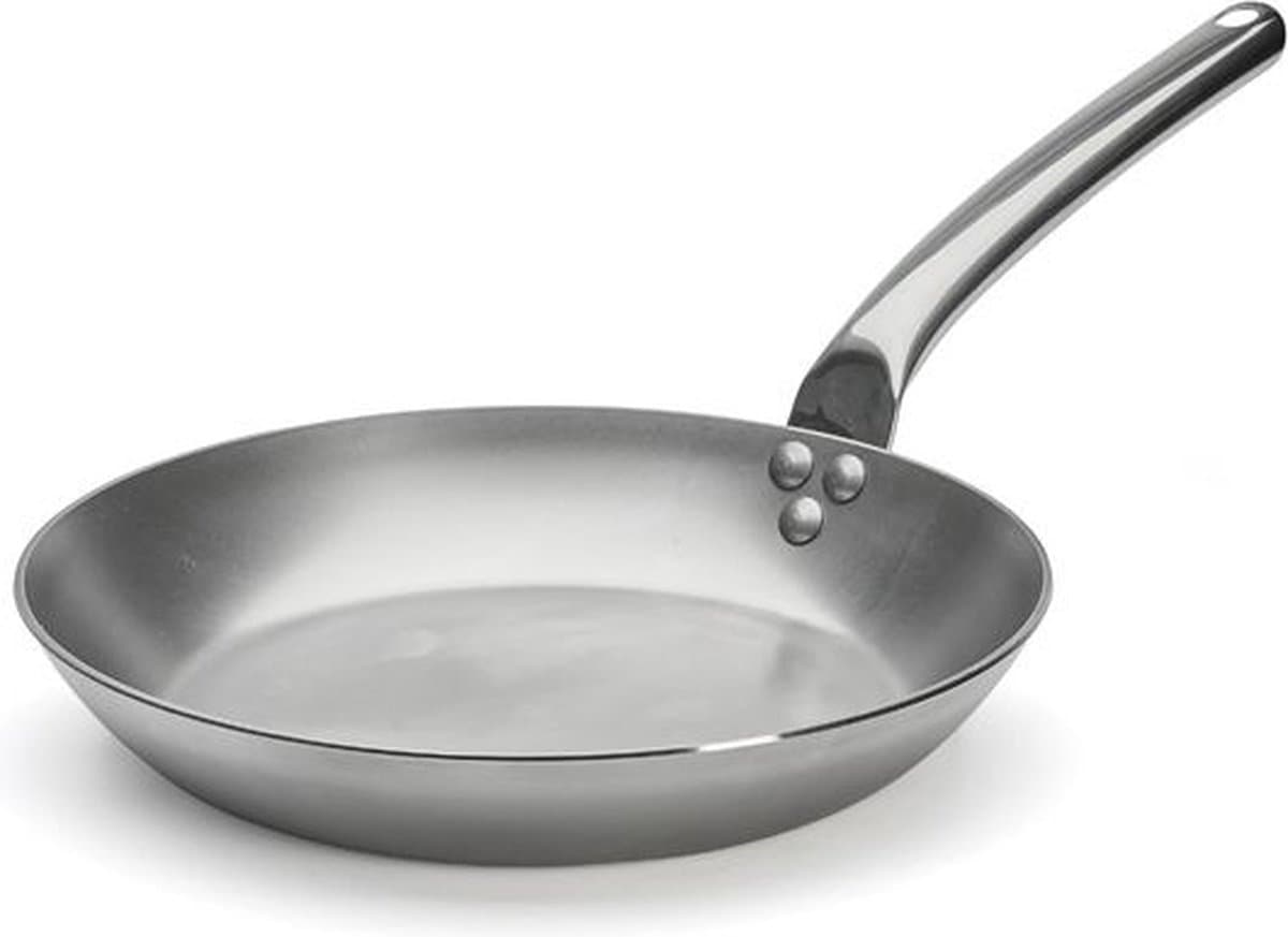 De Buyer Carbone Plus Koekenpan met Rvs Handvat - Ø 28cm - Plaatstaal