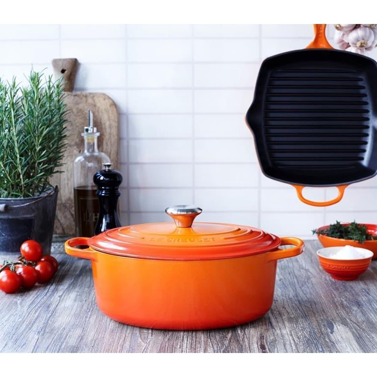 Le Creuset Braadpan Signature - Ovaal - Oranjerood - Ø 31 cm / 6,3L - Geëmailleerd Gietijzer - Perfect voor Stoofschotels, Braadgerechten en Grote Porties