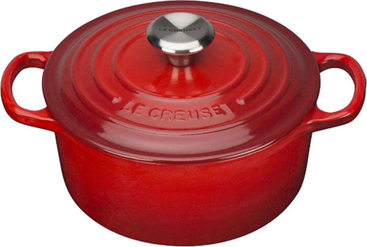 Le Creuset - Signature Braadpan Kersenrood 18 cm