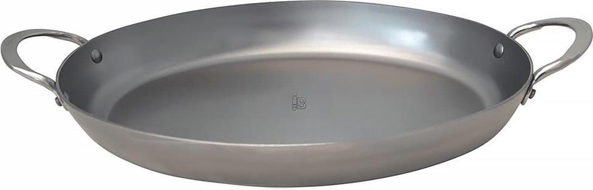 de Buyer Mineral B Ovale Roasting Pan 36 cm – Braadpan – Plaatstaal – PFAS-vrij