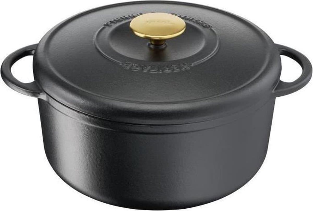 TEFAL Pierre Gagnaire Erfgoedgekeurde gietijzeren braadpan - Rond - 25 cm - 5,1L
