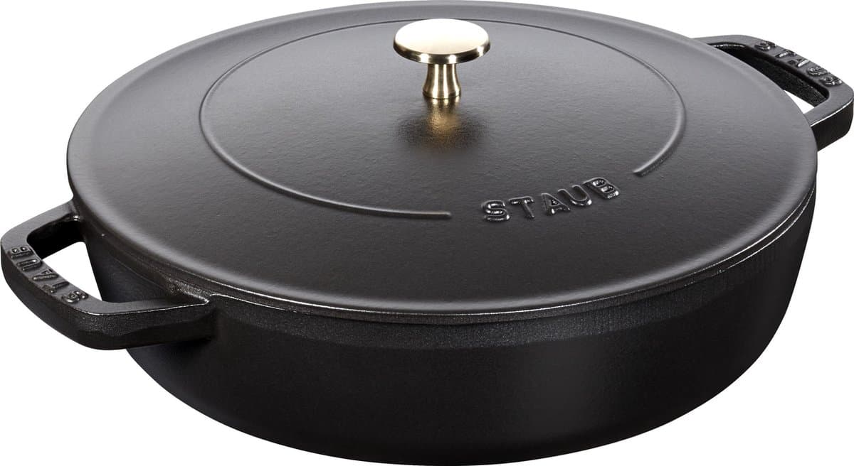 Staub Hapjespan Chistera - Zwart - ø 28 cm / 3.7 liter