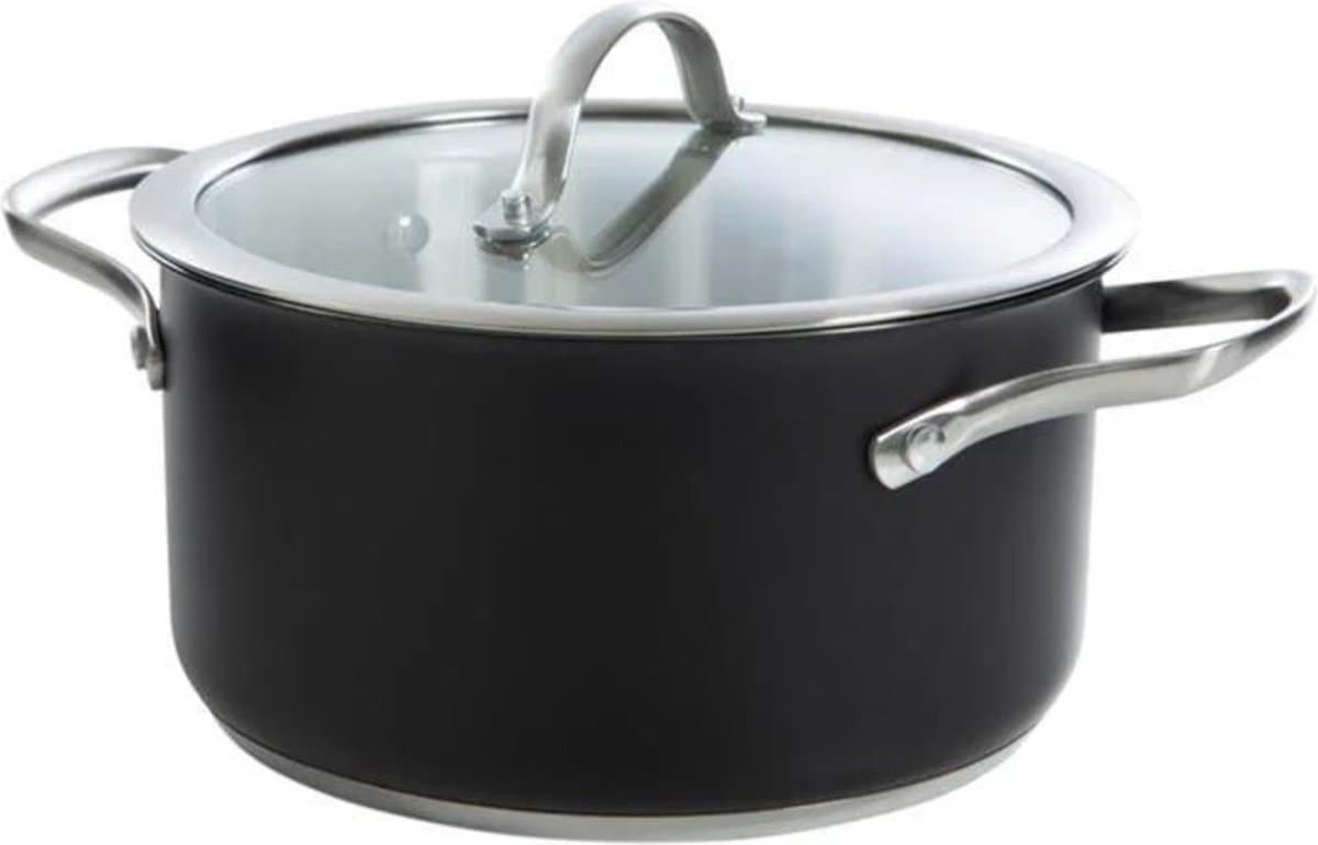 BK Kookpan Purity Black - ø 20 cm / 2.5 Liter - Zonder anti-aanbaklaag