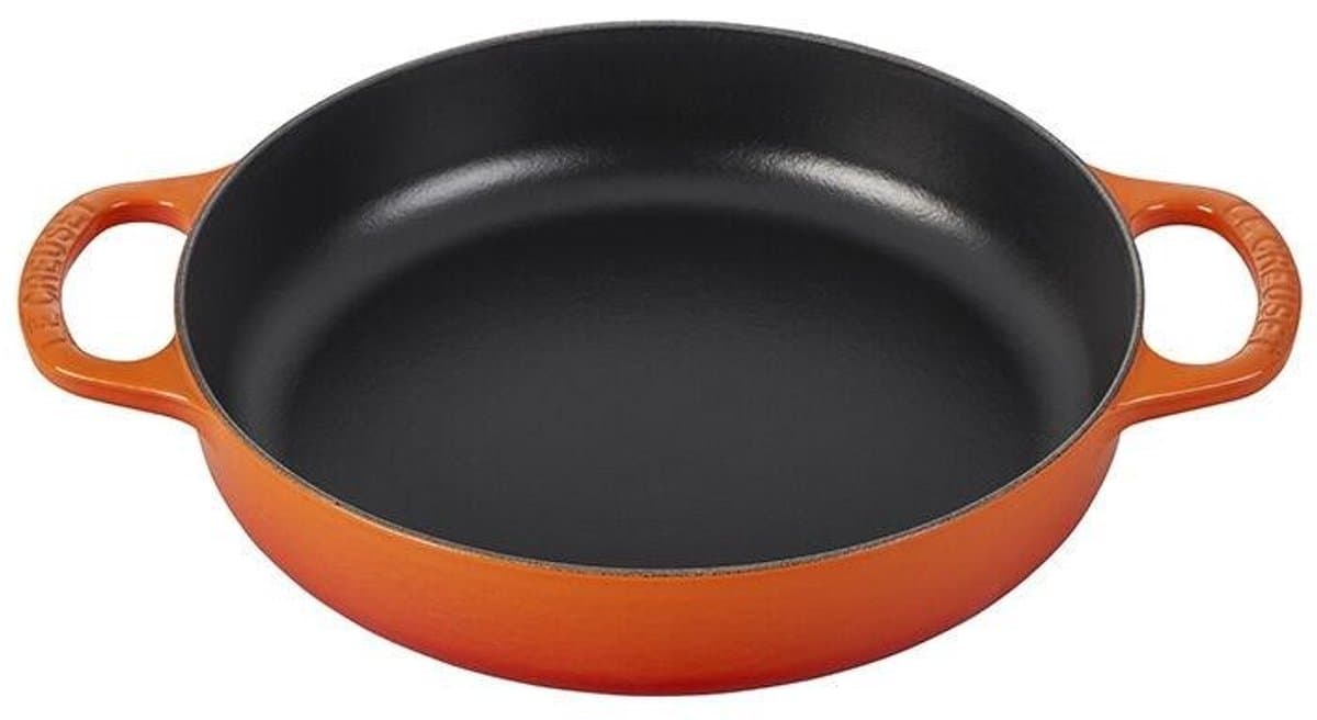 Le Creuset gietijzeren pan voor dagelijks gebruik | 28 cm | 3,2 l | Vulkanisch oranje