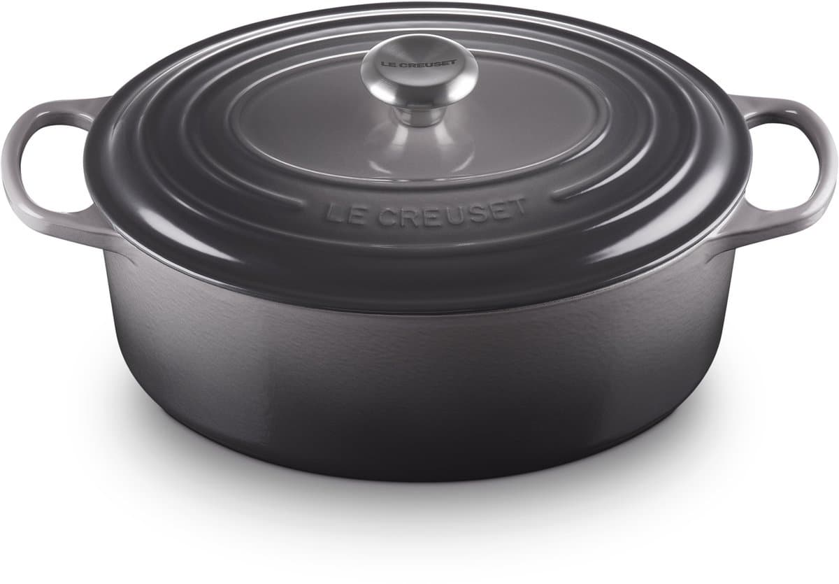 Le Creuset Signature Ovale Braadpan Flint Ø 31 cm 6,3 L