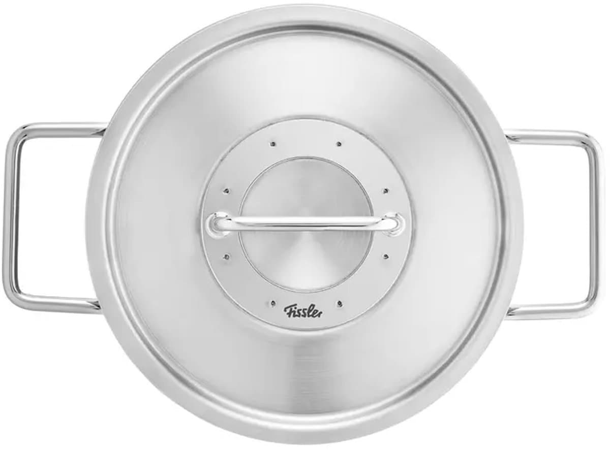 Fissler Pure Collection Pannenset Ceratal Koekenpan en RVS Deksels, 6-delig
