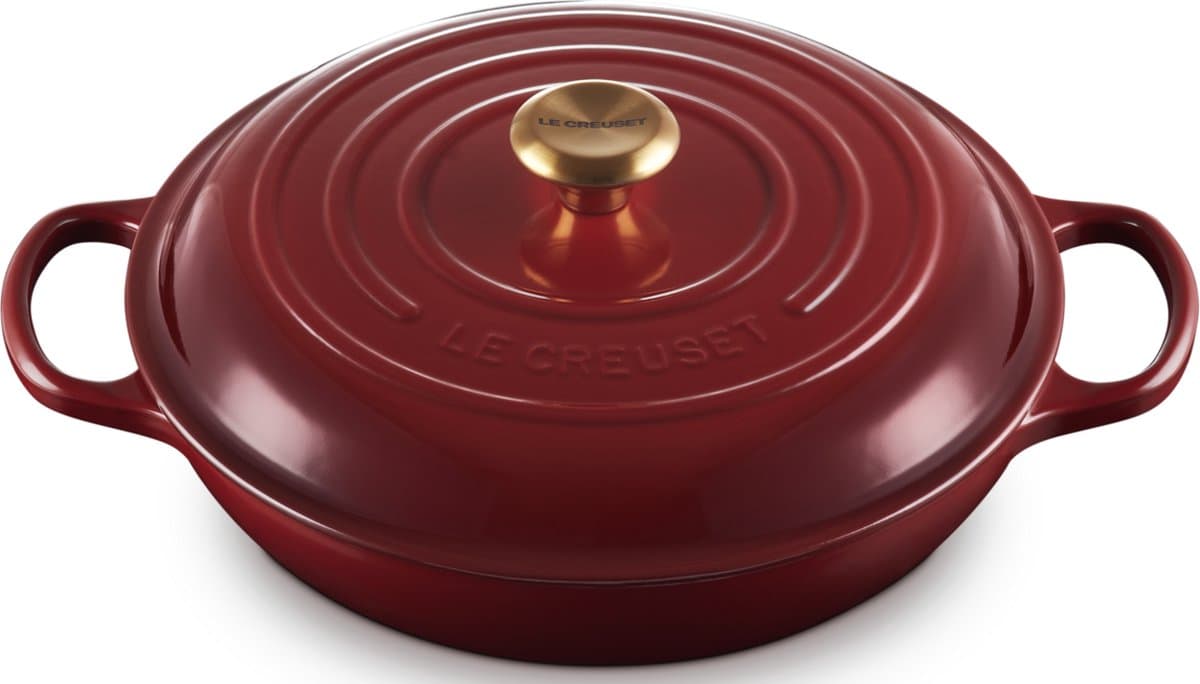Le Creuset Braadpan - 30cm - Campagnard Garnet