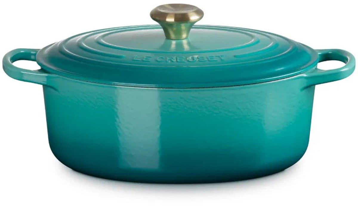 Le Creuset Signature Braadpan - Stoofpan 6,3 l - 31 cm - Blue Riviera