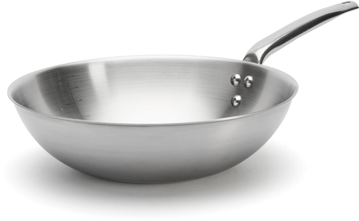 De Buyer Alchimy Wokpan - RVS - Ø 32cm - PFAS-vrij