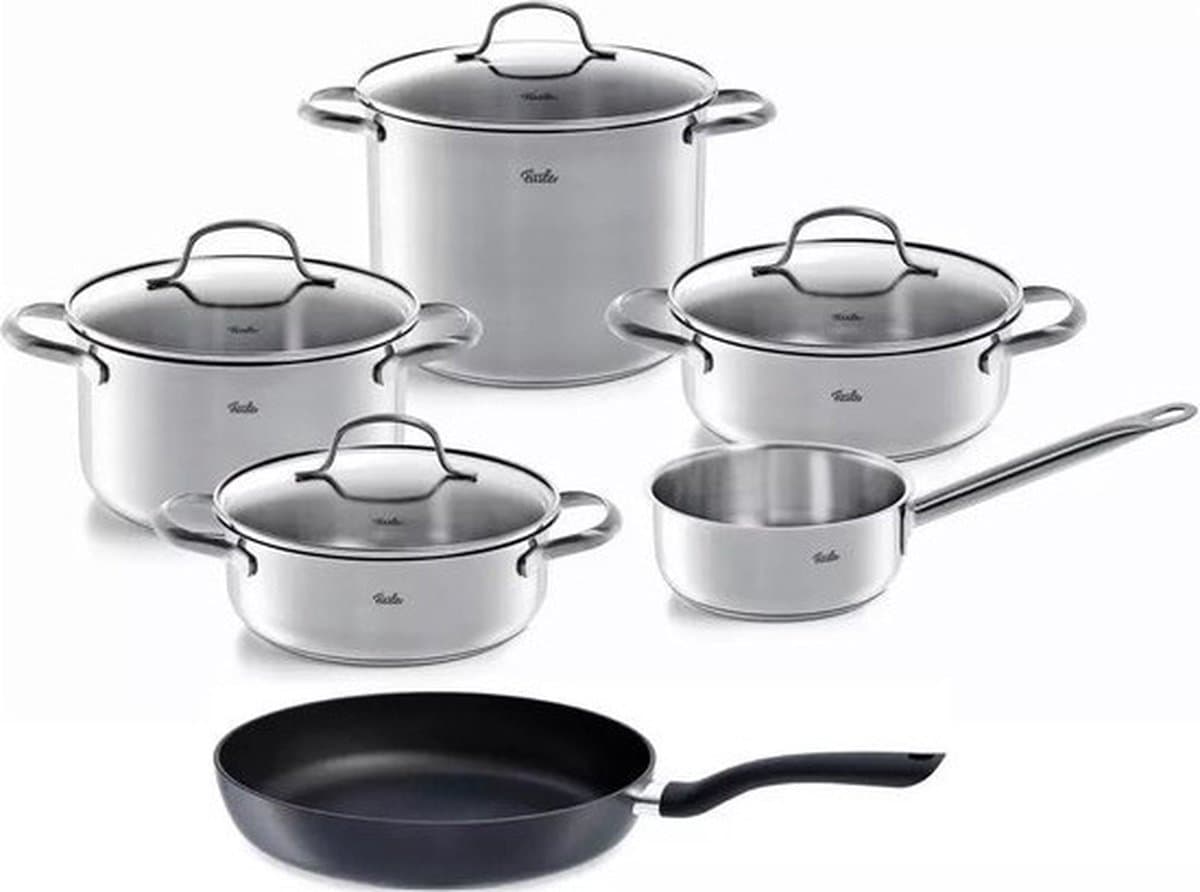 Fissler San Francisco Pannenset met Cenit Koekenpan - 6-delig