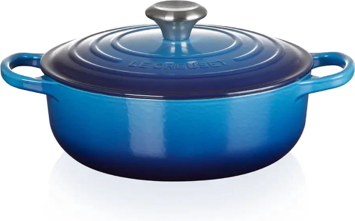 Le Creuset Braadpan - 3,4 Liter - Azure Blauw