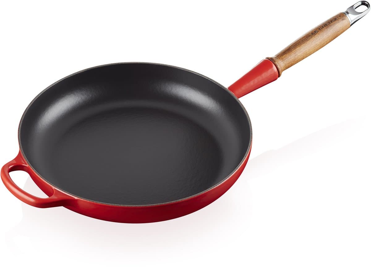 Le Creuset Signature Koekenpan met houten handvat Kersenrood Ø 28cm 2,6L