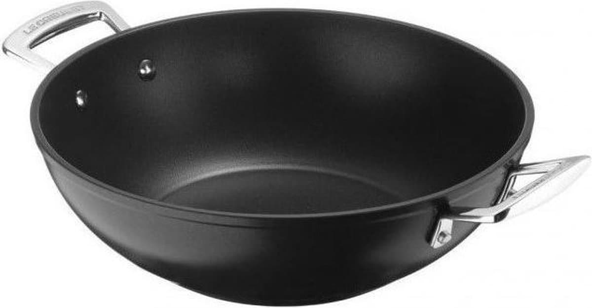 Le Creuset Wokpan Les Forgées TNS - ø 32 cm / 6 liter - standaard anti-aanbaklaag