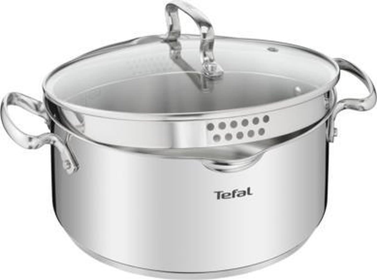 Tefal Duetto+ Kookpan - 24 -Rond - Roestvrijstaal