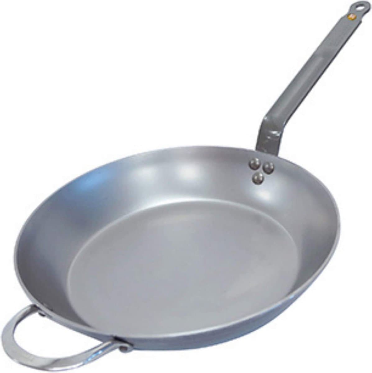de Buyer Mineral B Koekenpan 32 cm – Plaatstaal – PFAS-vrij – Natuurlijk Antiaanbak Effect – Made in France