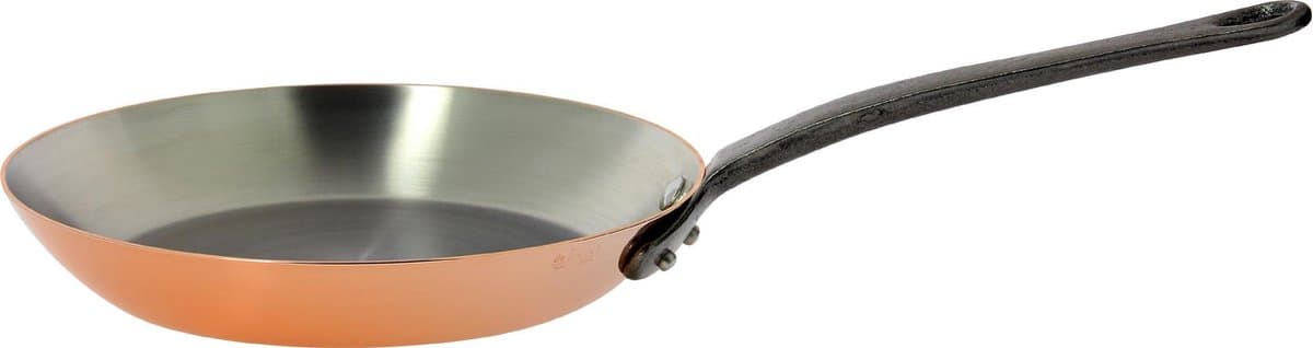 De Buyer Prima Matera Koekenpan, Gietijzeren Handvat - Ø 28cm - 90% Koper - 10% Rvs