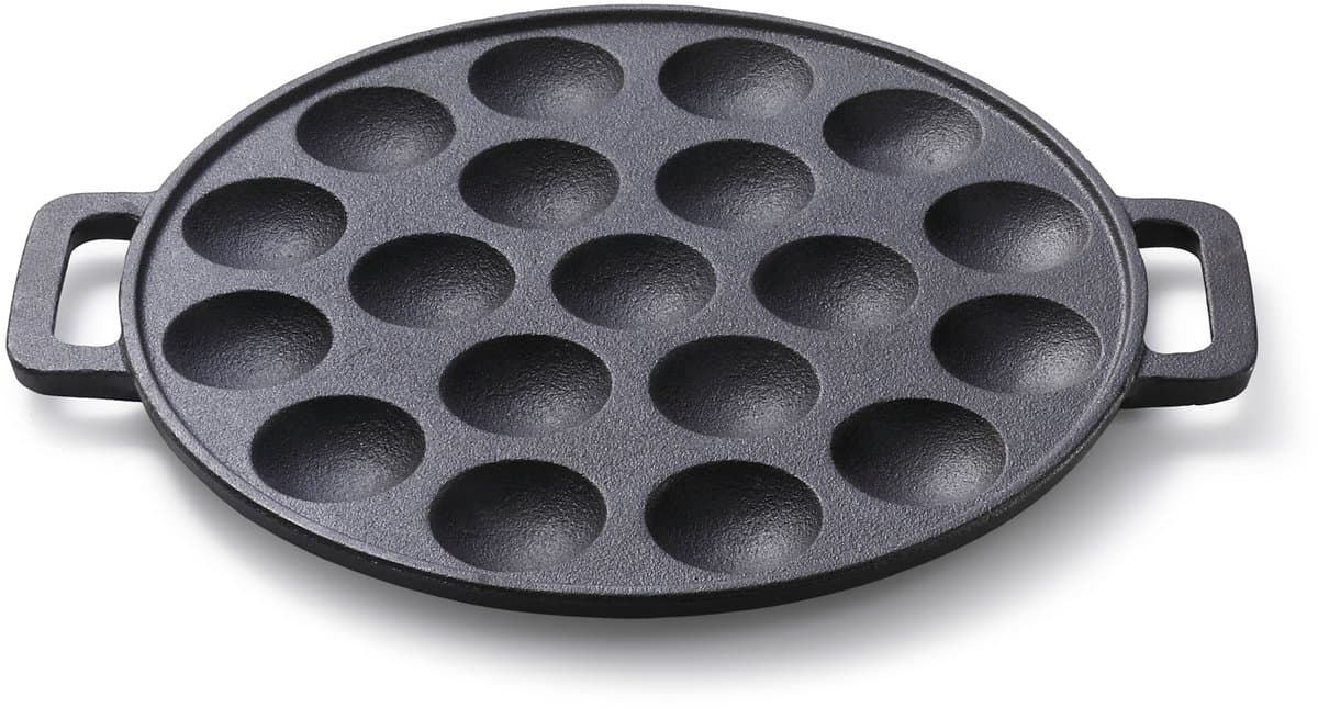 Skottsberg - Cast Iron - Poffertjespan - Gietijzer - Inductie - ø 24 cm - Gietijzeren pan - Alle warmtebronnen