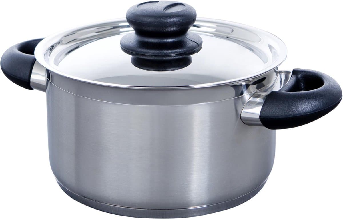 BK Karaat+ Kookpan 18cm - 2.1l - RVS - PFAS-vrij
