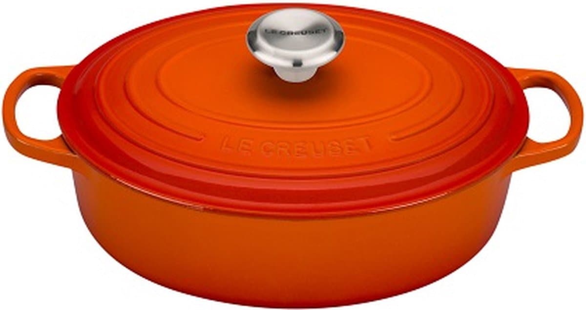 LE CREUSET -Signature - Ovale Braadpan 27cm Oranje