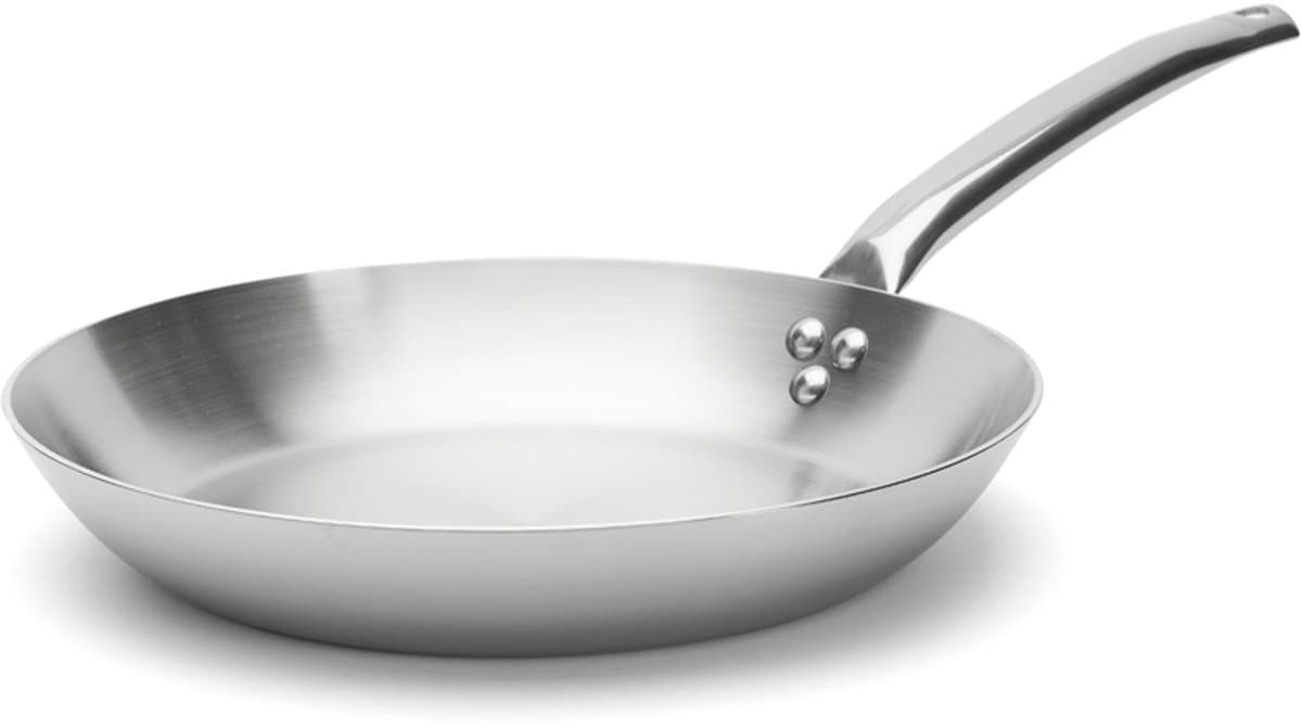 de Buyer Alchimy Koekenpan Ø 32 cm – RVS Koekenpan – 3-laags Multilayer – Geschikt voor Inductie – Ovenbestendig – Made in France