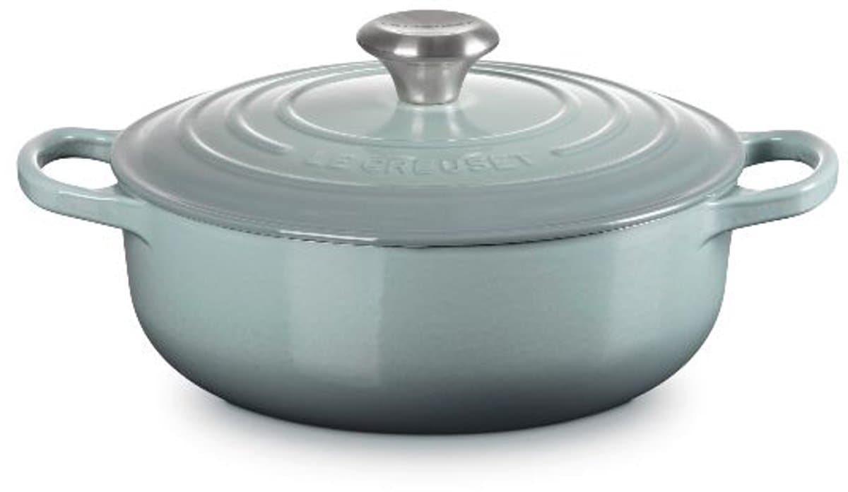 Le Creuset - Gietijzeren Hapjespan - 24cm/3,4 Liter - Sea Salt