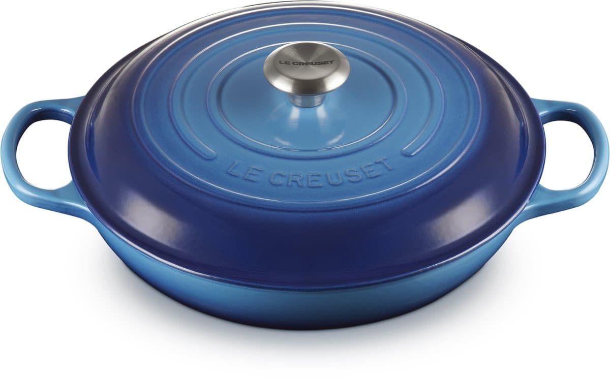 Le Creuset Braadpan Campagnard Signature Azure - ø 30 cm / 3.5 Liter