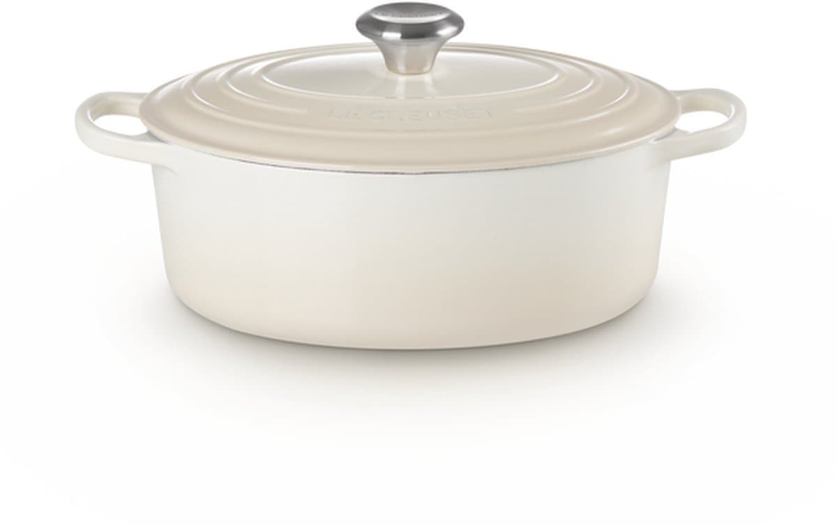 Le Creuset Signature - Braadpan - Ovaal - Meringue - 29 cm - 4,7 L - Inductie