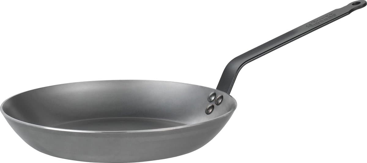 de Buyer Mineral B Black Koekenpan 28 cm – Plaatstaal – PFAS-vrij – Professionele Bakprestaties – Inductie Geschikt