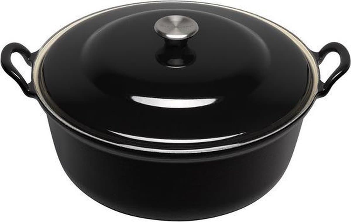 Le Creuset Faitout Braadpan - 3,9 l - Ø 28 cm - Ebbenzwart