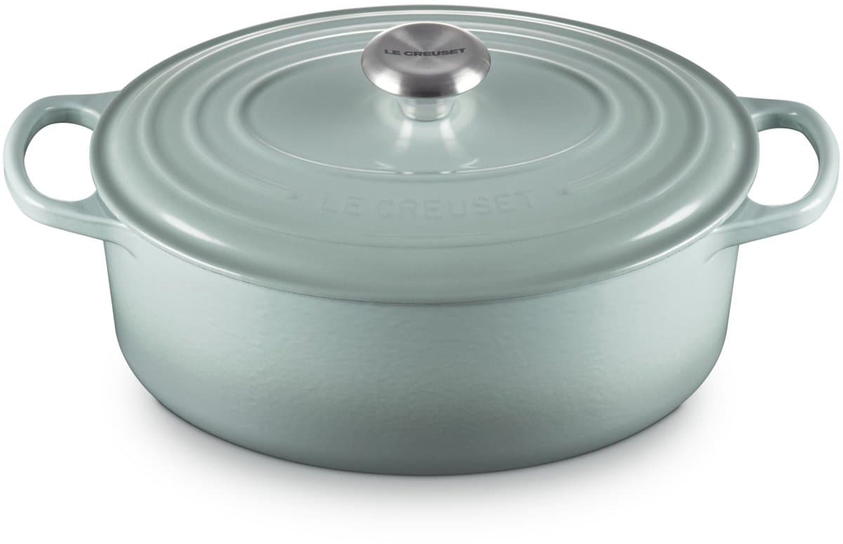 Le Creuset Signature - Braadpan - Ovaal - Sea Salt - 29 cm - 4,7 L - Inductie