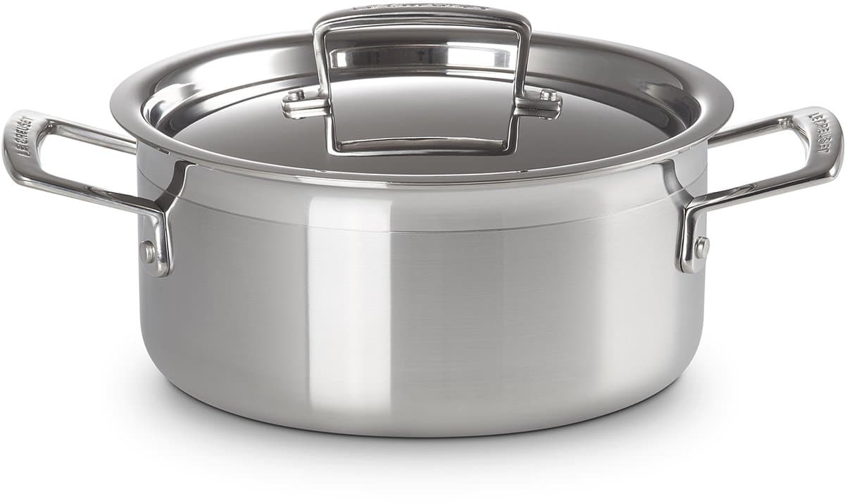 Le Creuset RVS Kookpan laag Ø 20cm 3,0l