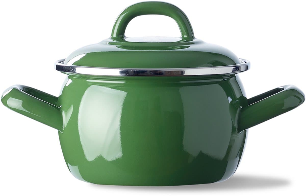BK Serveerpannetje / Mini Braadpan - Indigo - Groen - ø 10 cm / 550 ml