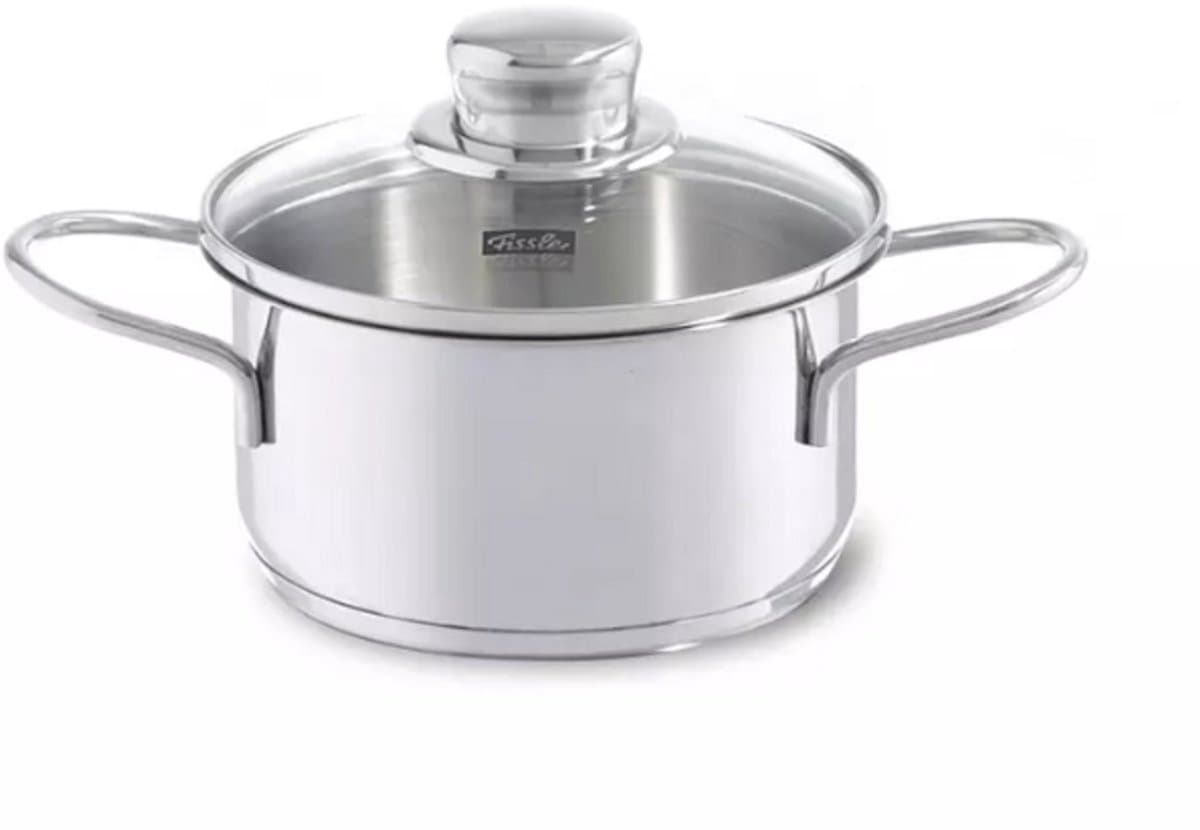Fissler Snacky Kookpan met Glasdeksel 14cm