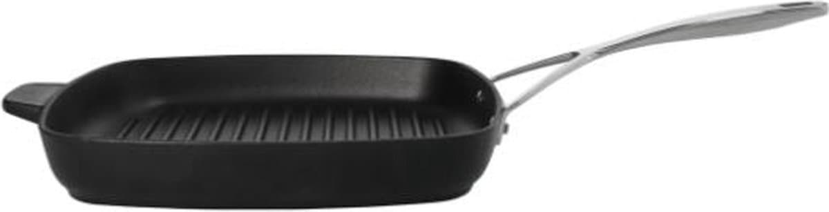 Demeyere Gietijzeren Grillpan 28x28 cm - RVS Handgreep