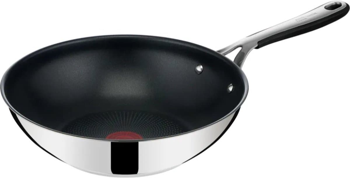 Jamie Oliver by Tefal Kitchen Essentials Wokpan - Ø28cm - Inductie - RVS - Siliconen Handgreep