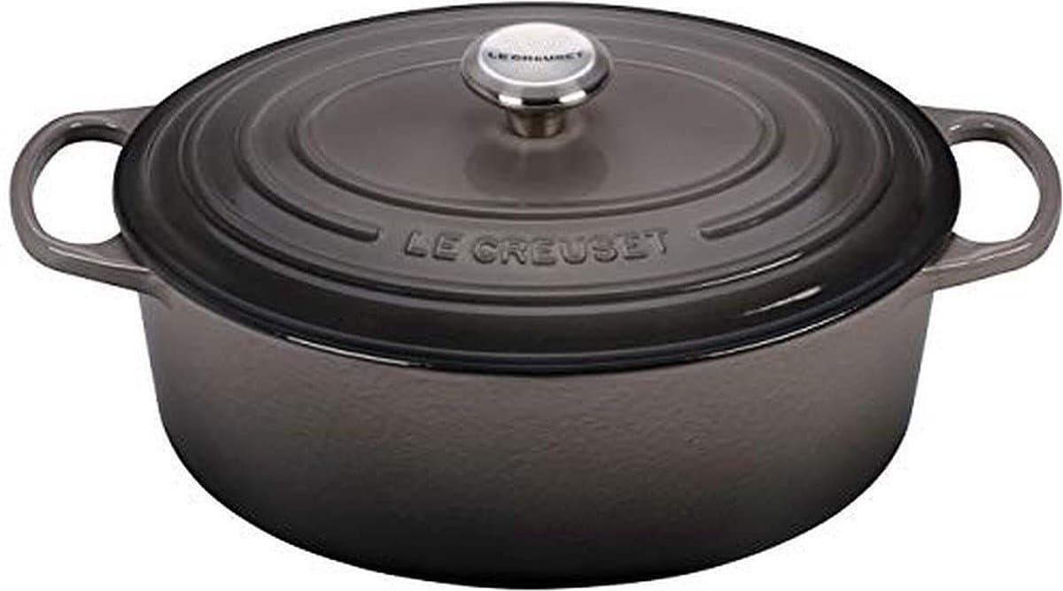 Le Creuset Braadpan Signature - Ovaal - Flint - ø 31 cm / 6.3 liter