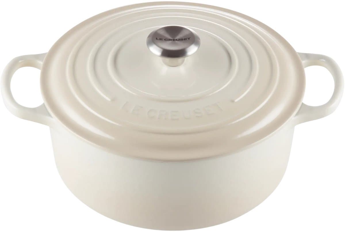 Le Creuset Braadpan Signature rond Meringue 34cm 12l