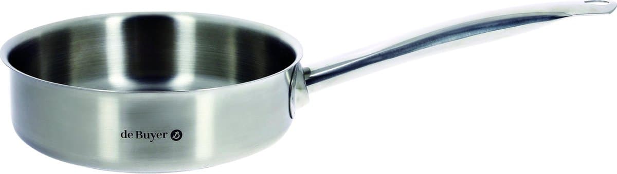 De Buyer Prim'Appety Hapjespan Inductie 28 cm RVS - Zonder Anti Aanbaklaag - PFAS Vrij