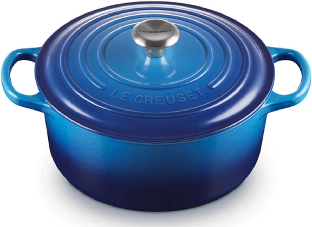 Le Creuset Signature - Braadpan - Azure - 22 cm - 3,3 L - Inductie