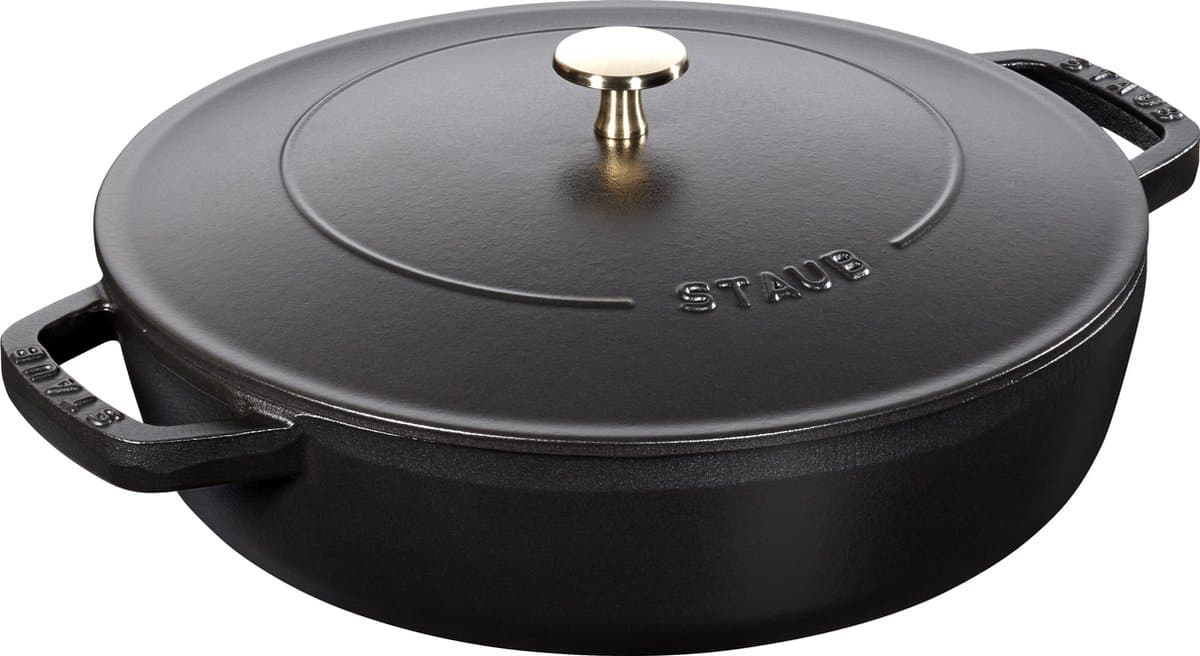 Staub Hapjespan Chistera - Zwart - ø 24 cm / 2.4 liter