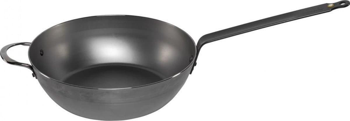 de Buyer Mineral B Element Hapjespan 32 cm – Plaatstaal – PFAS-vrij – Natuurlijke Antiaanbaklaag – Inductie Geschikt