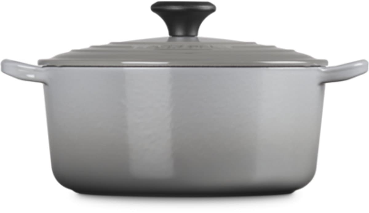 Le Creuset Tradition Braadpan stoofpan rond 24cm - 4,2L mist grey *