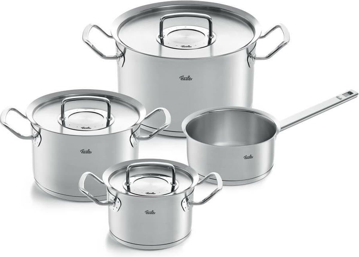 Fissler Original Profi Collection 2022 - 4 Delig - Steelpan - RVS deksels