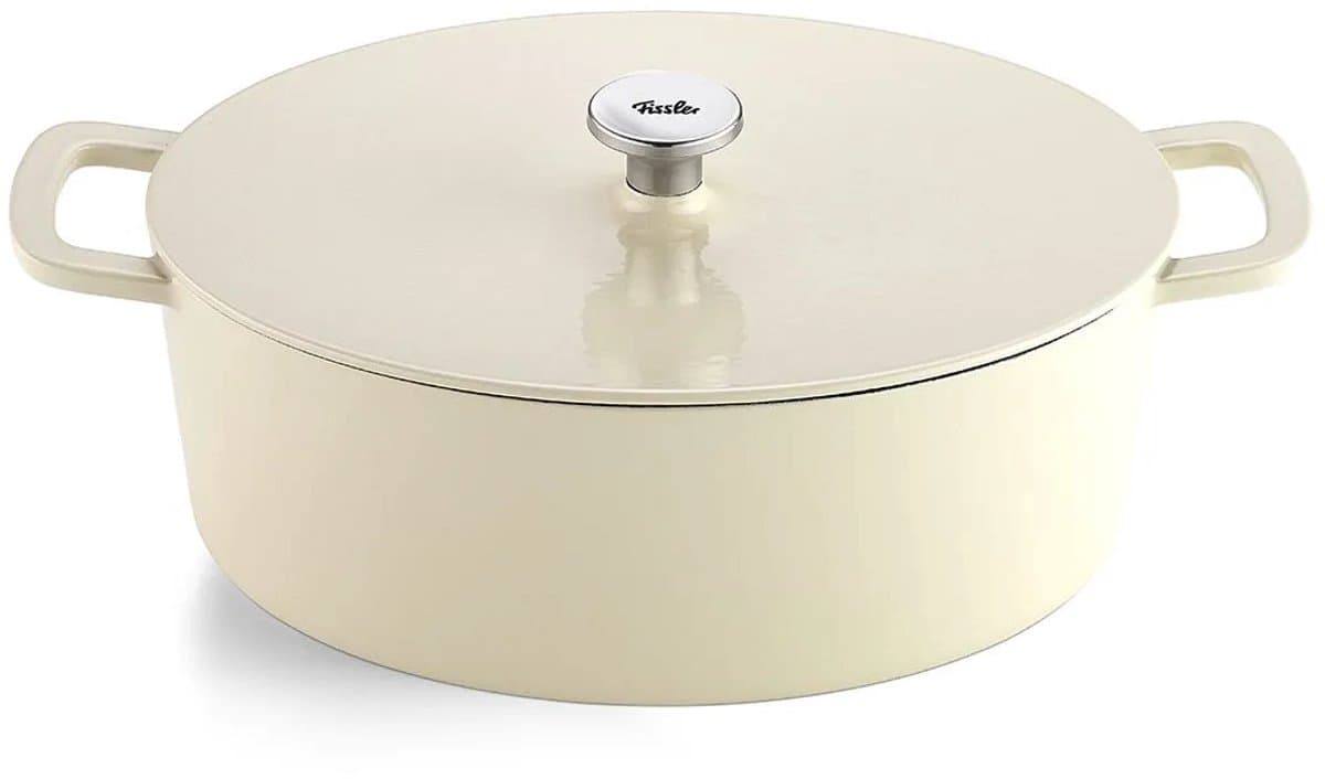 Fissler Moments Collection - Braadpan Ovaal - 33cm - Ivory White