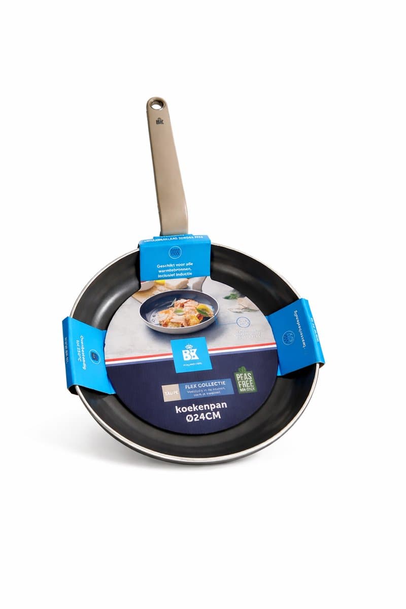 BK Flex - Koekenpan - 24 cm - Braadpan - Keramisch – Koekenpan inductie - PFAS-vrije Antiaanbak - Pannen - Koekenpan - voor Gezond Koken - Pan